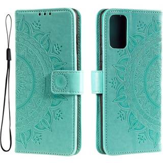 SKALO Samsung A33 5G Mandala Flip Cover - Turkis