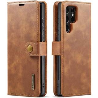 DG MING Samsung S23 Ultra 2-i-1 Magnet Pungetui - Brun
