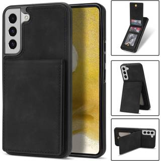 SKALO Samsung S23 Plus PU-læder Kortholder Cover - Sort