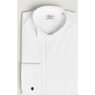 Stenströms Hvid Smokingskjorte | Herre |Herreskjorter | Aftenens Tøj | Fitted Body | Størrelse: 41 | Hvid | Solid | Lange Ærmer