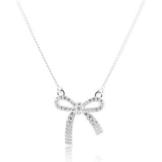 ELEGANT BOW NECKLACE | SILVER