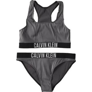 Girls Bralette Bikini Set - Intense Power - Black - 12-14