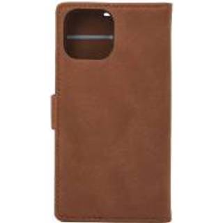 iPhone 13 cover med kortholder - med Spænde Brun
