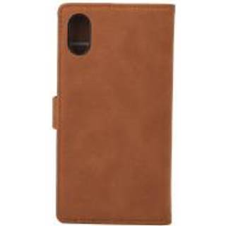 iPhone X/XS cover med kortholder - med Spænde Brun