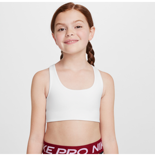 Nike Sports Bra Str. XL 156-166 Junior - Komfortabel hvid BH til aktive unge løbere
