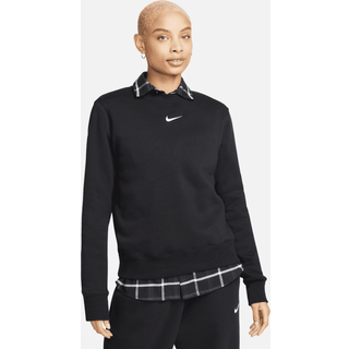 Nike Phoenix Fleece-sweatshirt med rund hals til kvinder - sort - L (EU 44-46)
