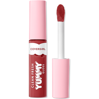 COVERGIRL Clean Fresh Yummy Gloss W&F Sunrise Blush Hydrating Non-sticky Hyaluronic Acid Glassy Shine 0.33oz