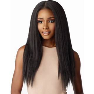 Sensationnel Kinky Edge 13x6 Blonder Parykker - Kinky Edge Straight 24 -tommer glueless syntetisk paryk - CKCO Kinky Edge Straight 24 tommer (1 J