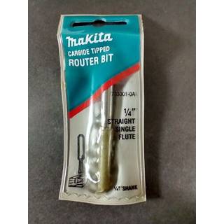 Makita 733001-0A 1/4-tommer lige bit og 1-fløjt 1/4-tommer kort karbidspids