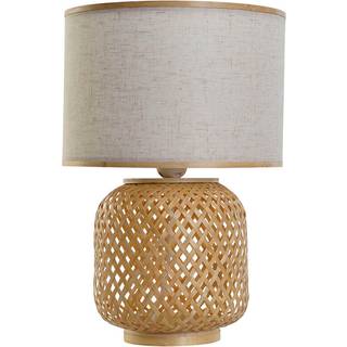 Bordlampe DKD Home Decor Brun Natur Bambus 50 W 220 V 26 x 26 x 39 cm