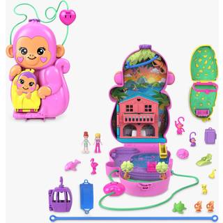 Polly Pocket Momma Monkey &amp; Baby Polly Pocket Playset HWP04
