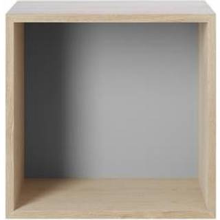 Muuto Stacked 2.0 Reol Med Bagside Oak/Light Grey Medium