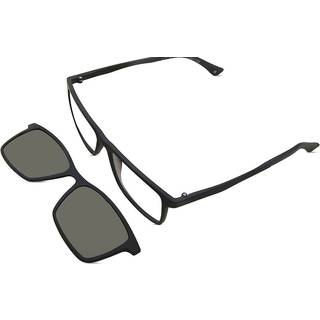 SmartBuy Collection Petterbor With Clip-On U-0277 M02 56 Briller Mænd Black - Black - 56mm