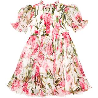 Dolce&Gabbana Kids Floral silk dress - multicoloured - Y 6
