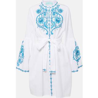 Melissa Odabash Everly cotton and linen minidress - white - S