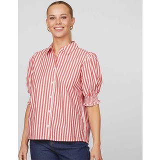 SisterS Point - Isola-ss1 - Bluser og skjorter til kvinder - Red/white - XL