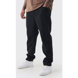 Mens True Black Plus Slim Rigid Jeans