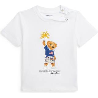 Ralph Lauren Logo Baby T-shirt Hvid 9 months  Hvid  9 måneder  mand