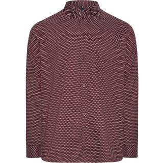 BadRhino Big & Tall BadRhino Big & Tall Red 100% Cotton Poplin Shirt