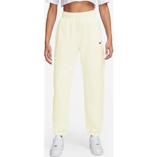 Overdimensionerede Nike Phoenix Fleece-sweatpants med høj talje til kvinder - hvid - M (EU 40-42)