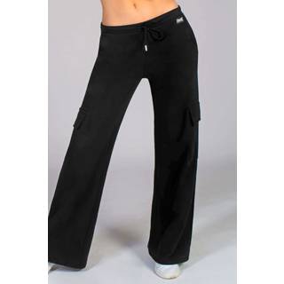 Pineapple Pineapple Black Womens Cargo Wide Leg Joggers