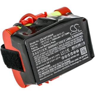 Batteri til McCulloch Garden Rob R600 mfl.