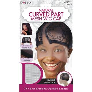 Donna naturel buet del mesh paryk cap paryk hoved parykknap til kvinder hårnet