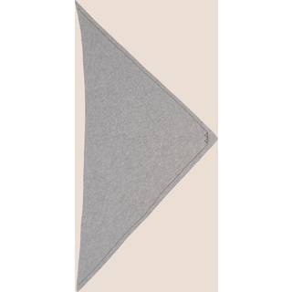 Triangle Solid Logo cashmere grey, tørklæde i gråt fra Lala Berlin