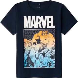 Name It Dark Sapphire Marvel T-shirt - Str. 7-8y 122/128cm