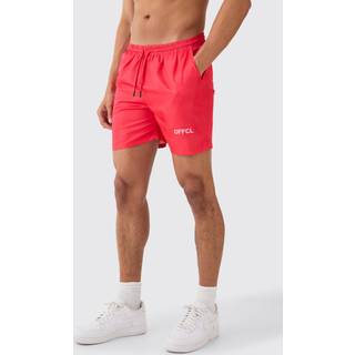 Mens Berry Ofcl Mid Length Swim Short