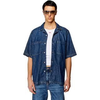 Diesel Denim Parohort Short Sleeve Shirt Blue