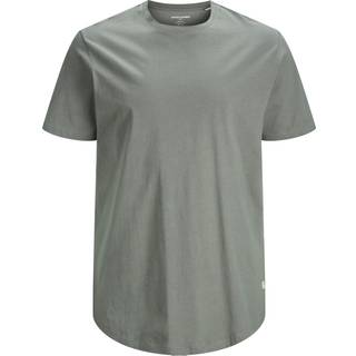 Plus Size Ensfarvet T-shirt