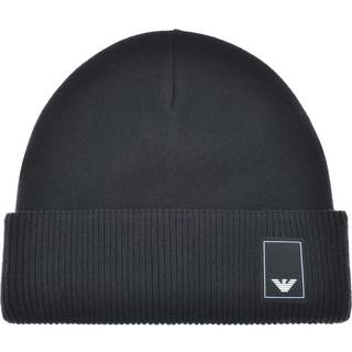 EMPORIO ARMANI Herren Mütze blau Kaschmirwolle