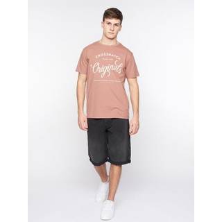 Crosshatch Herre Tillforth Baggy Denim Shorts Sort Vask