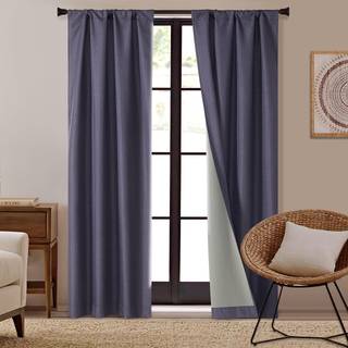 Dearfoams Energy Effective Total Blackout Curtain Window Panel Set p? 2 37 """" X 95 """" Navy