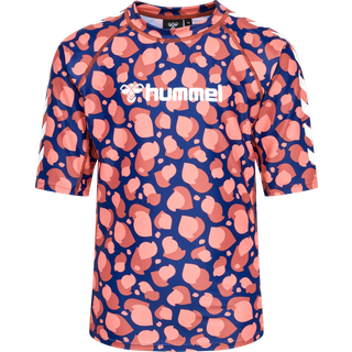 Hummel Kids' Hml Lucia Swim Tee Navy Peony, 122