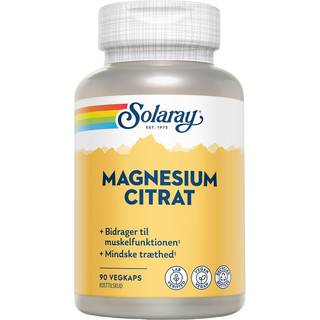 Solaray Magnesium Citrat - 90 Kapsler