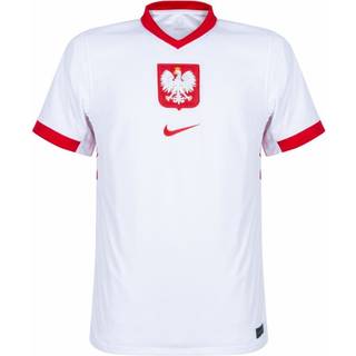 Polen 2024/25 Stadium Home Nike Dri-FIT Replica-fodboldtrøje til mænd - hvid - L