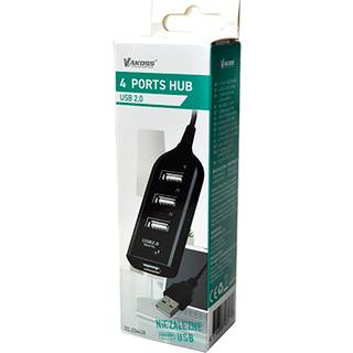 Vakoss TC-234UX - hub - 4 ports USB hub - 4 ports - Hvid