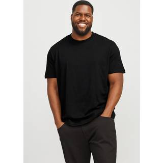 Plus Size Ensfarvet T-shirt