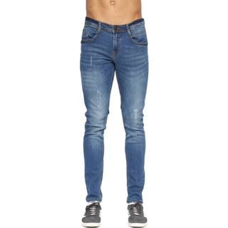 Duck And Cover Herre Tranfold Slim Fit Jeans Stonewash