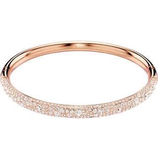 Meteora Armreif, Schnee-Pavé, Weiß, Roségold-Legierungsschicht