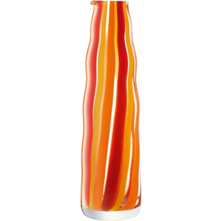 LSA International Serving And Trays - 'Folk' carafe, orange, red and yellow in multicolor Glass