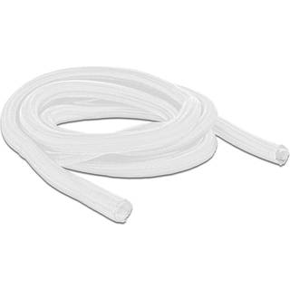Delock Kabelsokker - Selvlukkende - 9 mm - 2 meter - Hvid