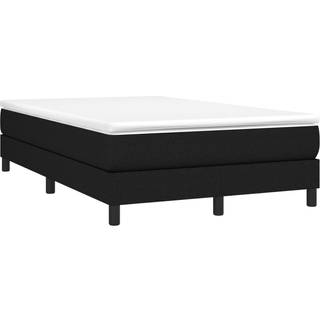 Kontinentalseng Med Madras Stof Sort - 25 cm / 120 x 190 cm