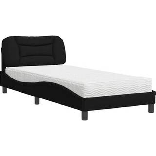 Seng Med Madras Stof - Sort / 90 x 200 cm