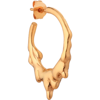 Small Drippy Hoop - Gold - One Size