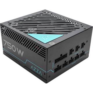 AZZA - power supply - 750 Watt Strømforsyning - 750 Watt - 120 mm - ATX - 80 Plus Gold certified