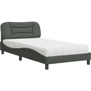 Seng Med Madras Stof - Mørkegrå / 100 x 200 cm