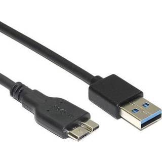 NÖRDIC USB 3.1-kabel USB A til USB Micro B 1m sort